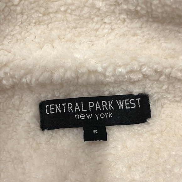 Central Park West Women’s Quarter Zip Jacket Black and White Size Small - Picture 2 of 3